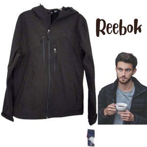 REEBOK Black Zipper Hoodie Jacket Outerwear - NWT Men's M